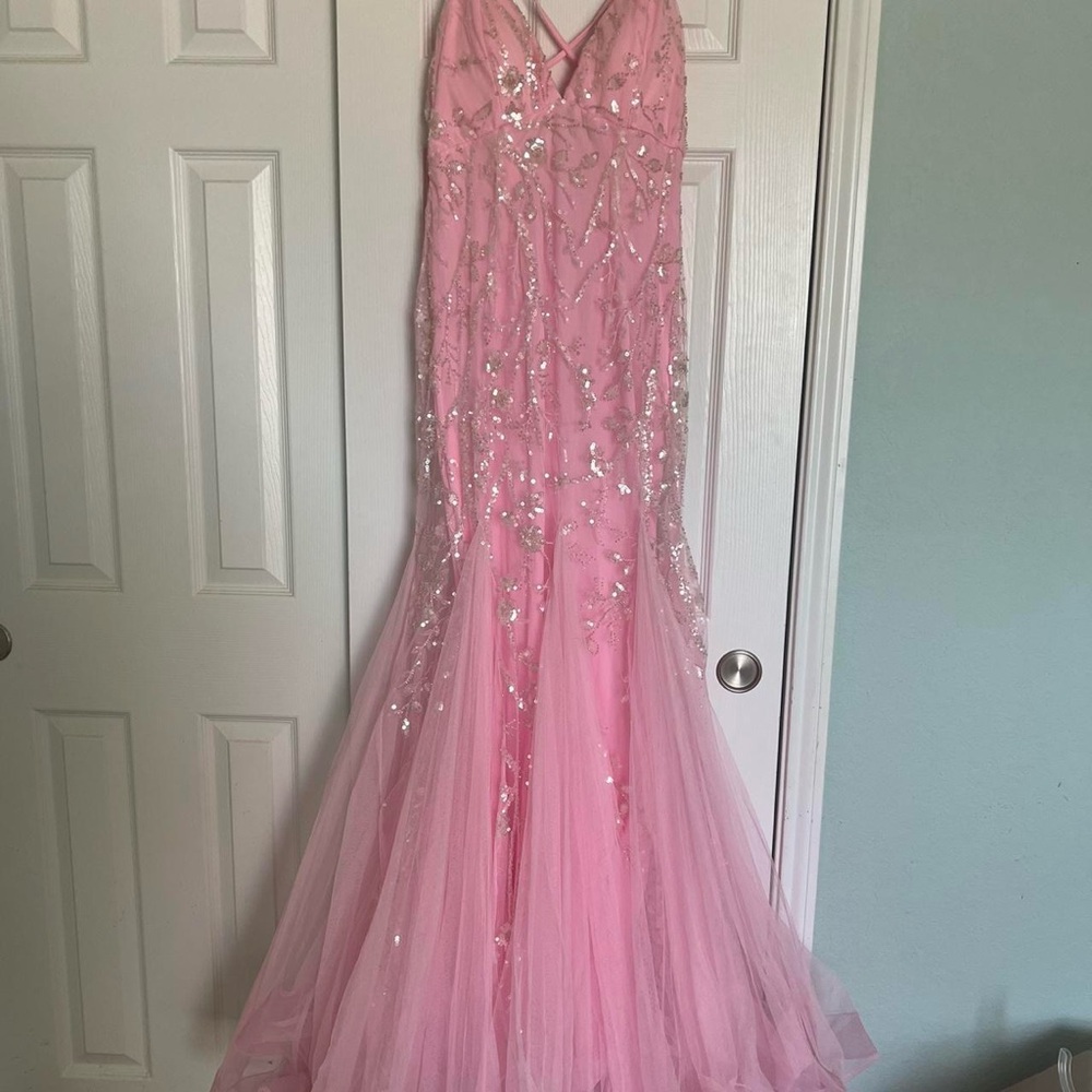 Pink Sequin Gown for HoCo or Prom